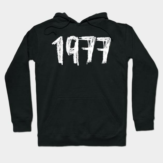 1977 Birthday, Birth Year 1977, Born in 1977 Hoodie by badlydrawnbabe